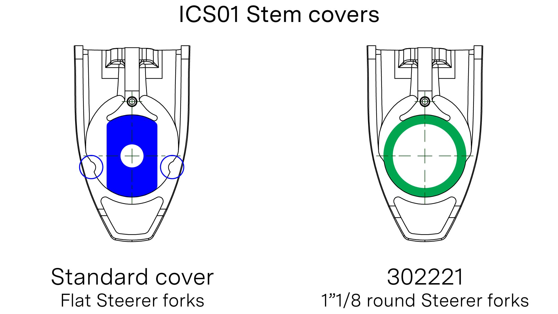 Stem ICS01 Lower Stem Cover-Round Steerer